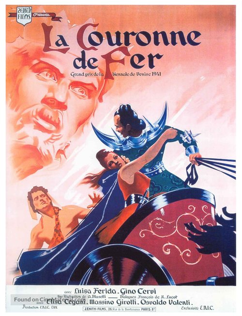 La corona di ferro - French Movie Poster