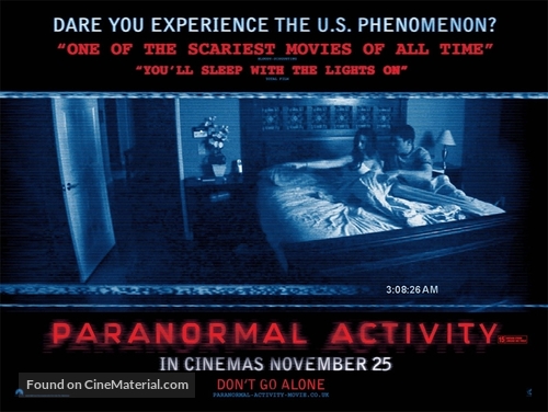 Paranormal Activity - British Movie Poster