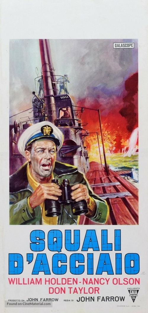 Submarine Command - Italian Movie Poster