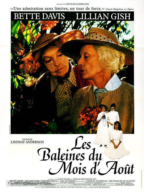 The Whales of August (1987) French movie poster