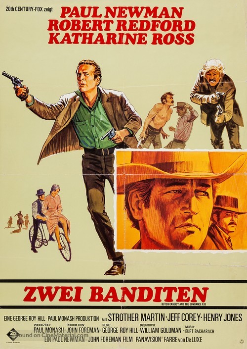 Butch Cassidy and the Sundance Kid - German Movie Poster
