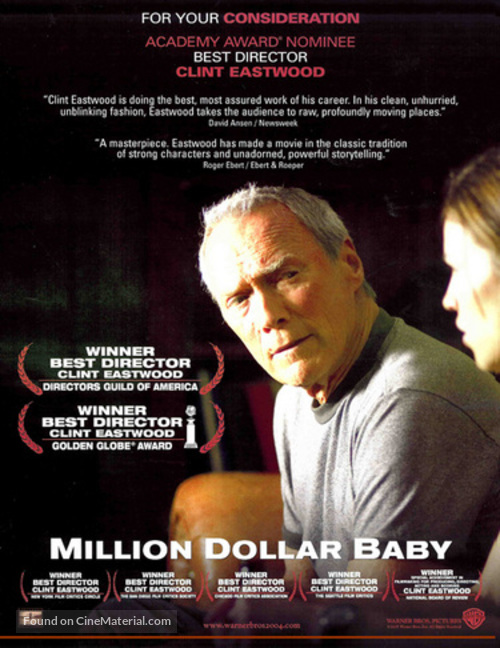 Million Dollar Baby - For your consideration movie poster