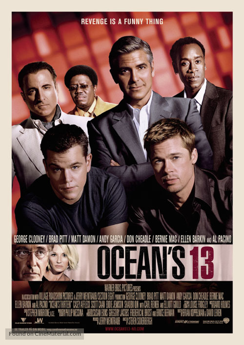 Ocean&#039;s Thirteen - Norwegian Movie Poster
