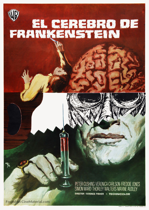 Frankenstein Must Be Destroyed - Spanish Movie Poster