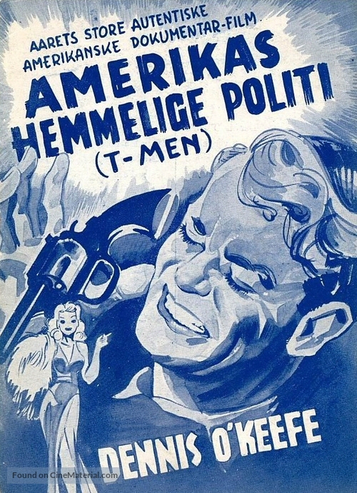 T-Men - Danish Movie Poster