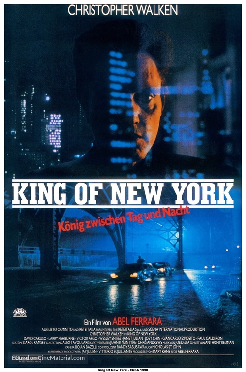 King of New York - German Movie Poster