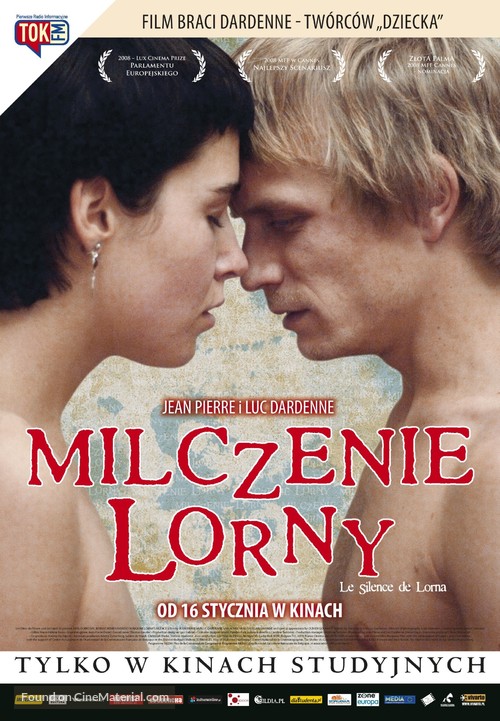 Le silence de Lorna - Polish Movie Poster