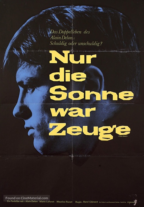 Plein soleil - German Re-release movie poster