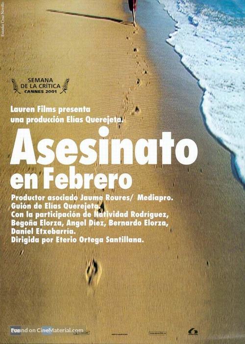 Asesinato en febrero - Spanish Movie Poster