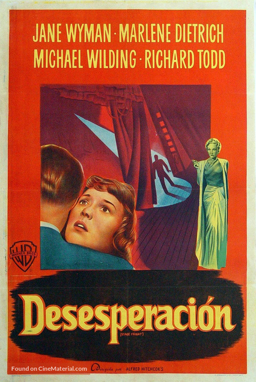 Stage Fright - Argentinian Movie Poster