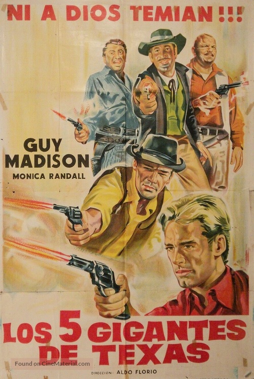 I cinque della vendetta - Argentinian Movie Poster