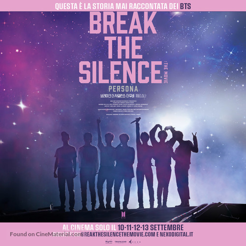 Break the Silence: The Movie - Italian Movie Poster