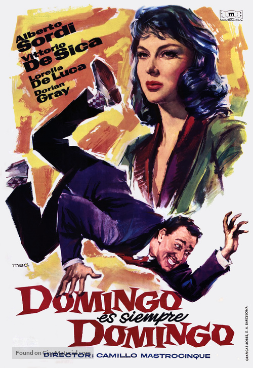 Domenica &egrave; sempre domenica - Spanish Movie Poster