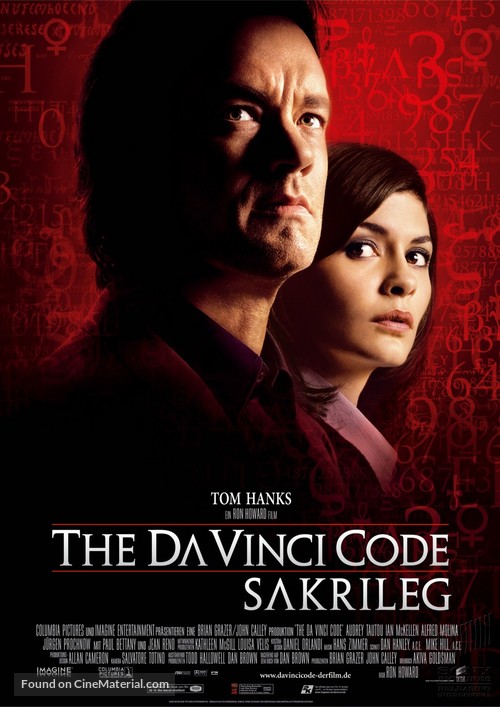 The Da Vinci Code - German Movie Poster