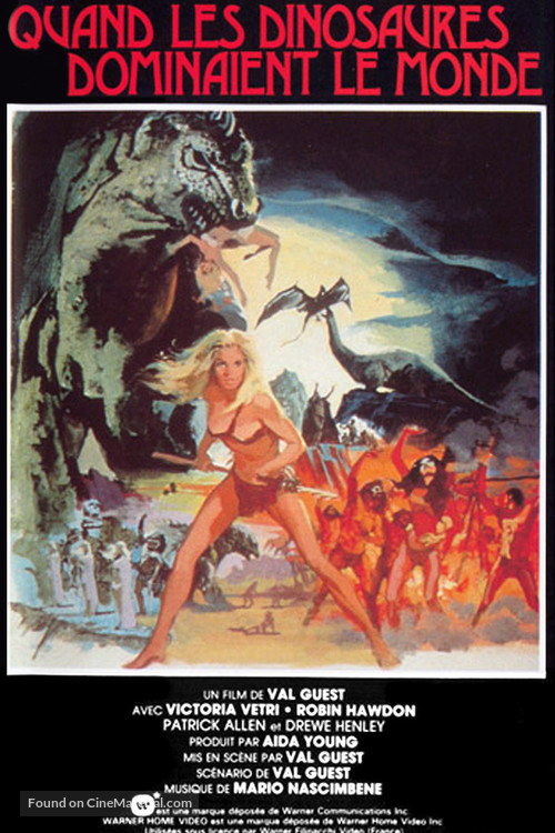 When Dinosaurs Ruled the Earth - French VHS movie cover