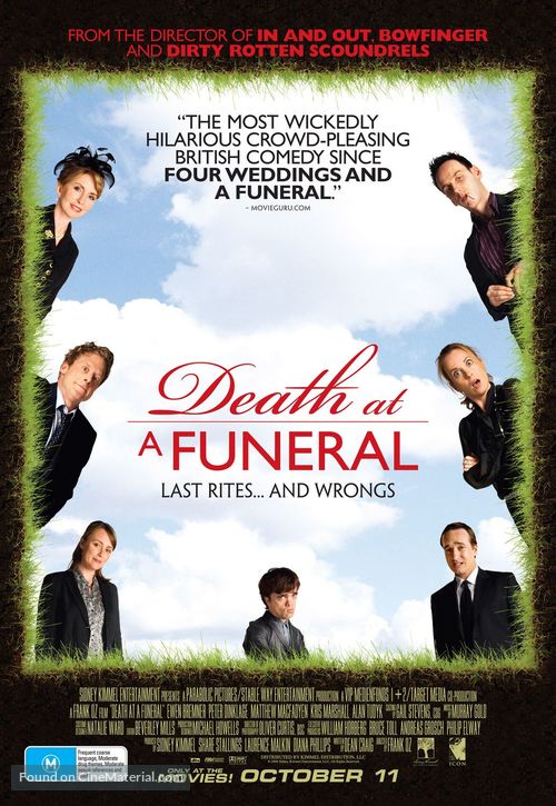 Death at a Funeral - Australian Movie Poster