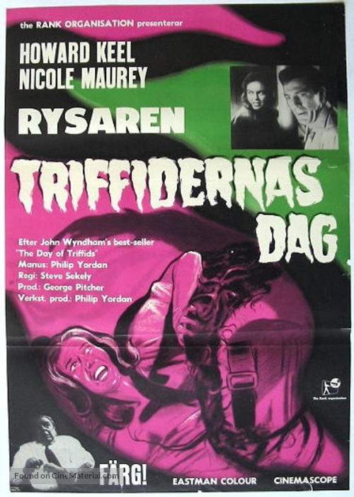 The Day of the Triffids - Swedish Movie Poster