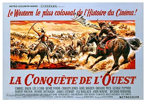 How the West Was Won - French Movie Poster