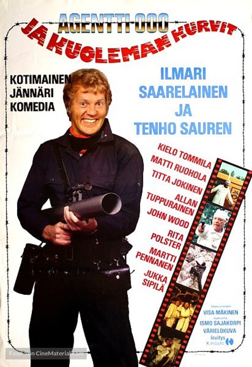 Agentti 000 ja kuoleman kurvit - Finnish Movie Poster