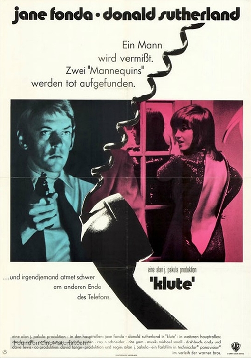 Klute - German Movie Poster