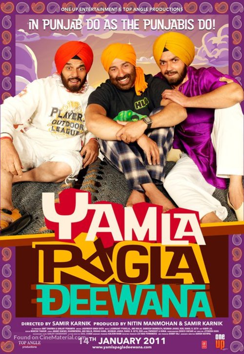 Yamla Pagla Deewana - Indian Movie Poster