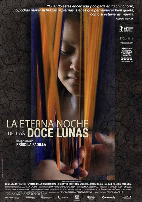 La eterna noche de las doce lunas - Colombian Movie Poster