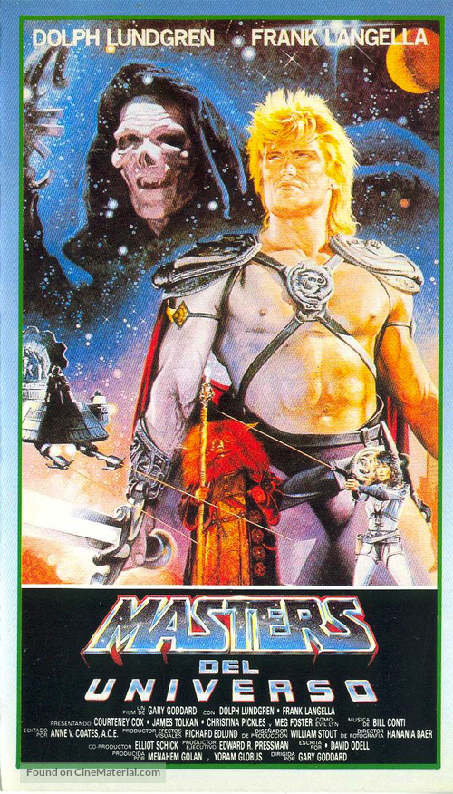 Masters Of The Universe - Spanish VHS movie cover