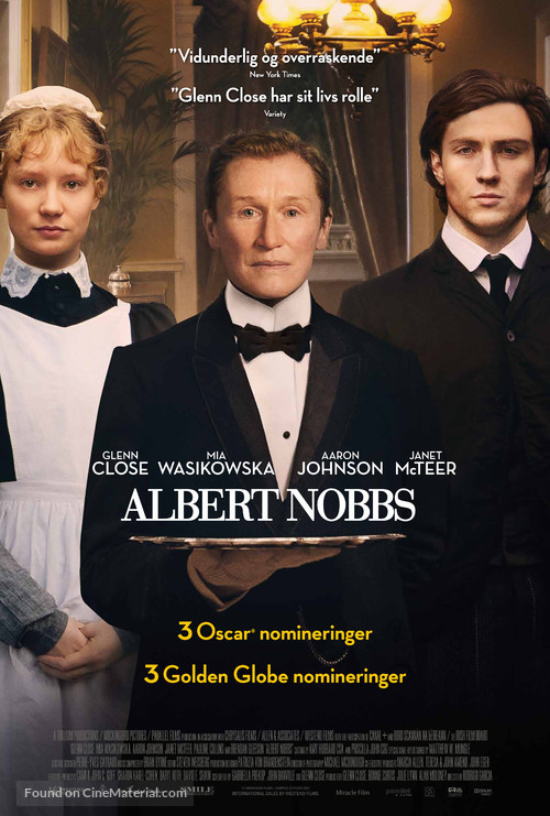 Albert Nobbs - Danish Movie Poster