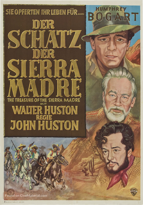 The Treasure of the Sierra Madre - German Movie Poster