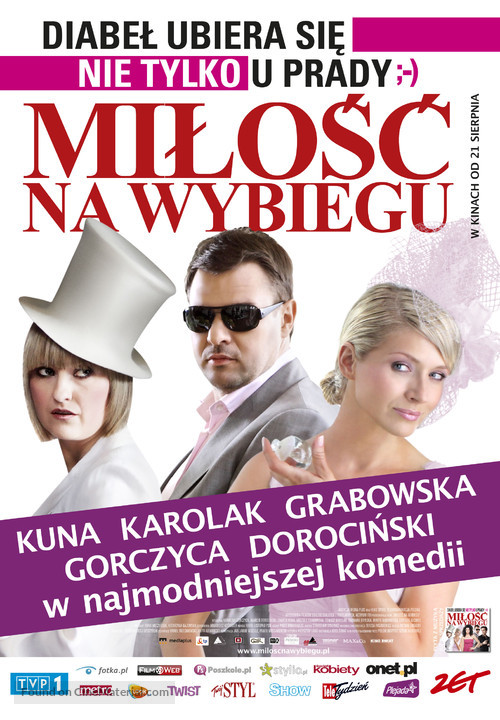 Milosc na wybiegu - Polish Movie Poster