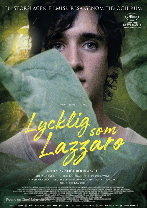 Lazzaro felice - Swedish Movie Poster