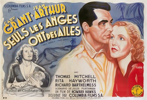 Only Angels Have Wings - French Movie Poster