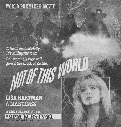 Not of This World - poster