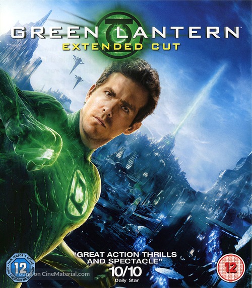 Green Lantern - British Blu-Ray movie cover