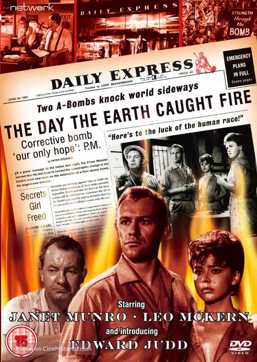 The Day the Earth Caught Fire - British DVD movie cover