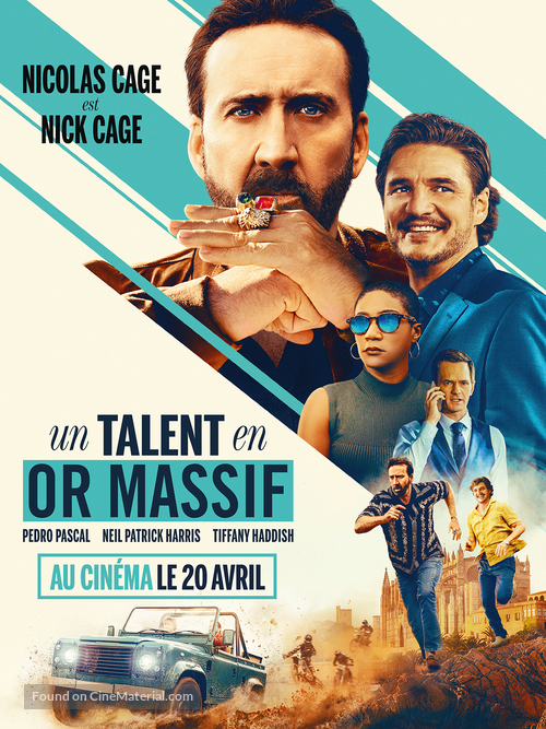 The Unbearable Weight of Massive Talent - French Movie Poster