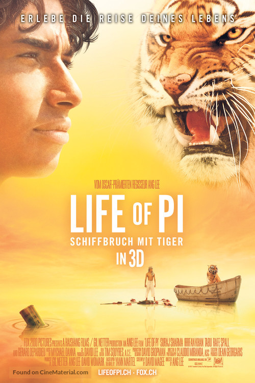 Life of Pi - Swiss Movie Poster