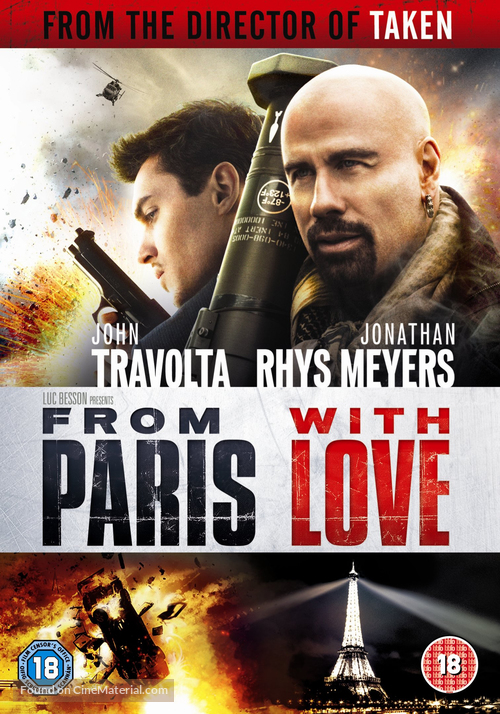 From Paris with Love - British DVD movie cover