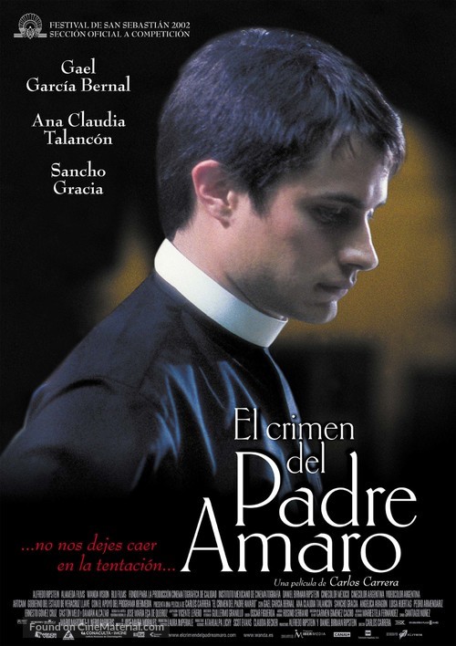El crimen del Padre Amaro - Spanish Movie Poster