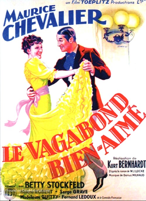 Le vagabond bien-aim&eacute; - French Movie Poster