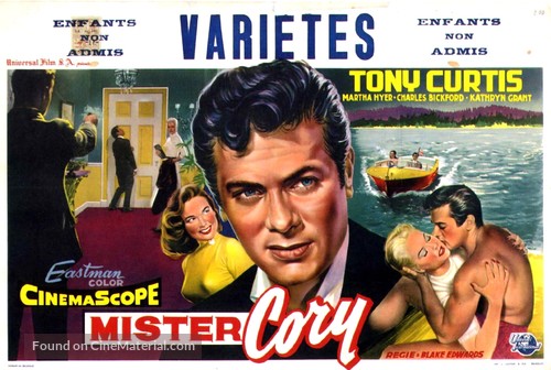 Mister Cory - Belgian Movie Poster