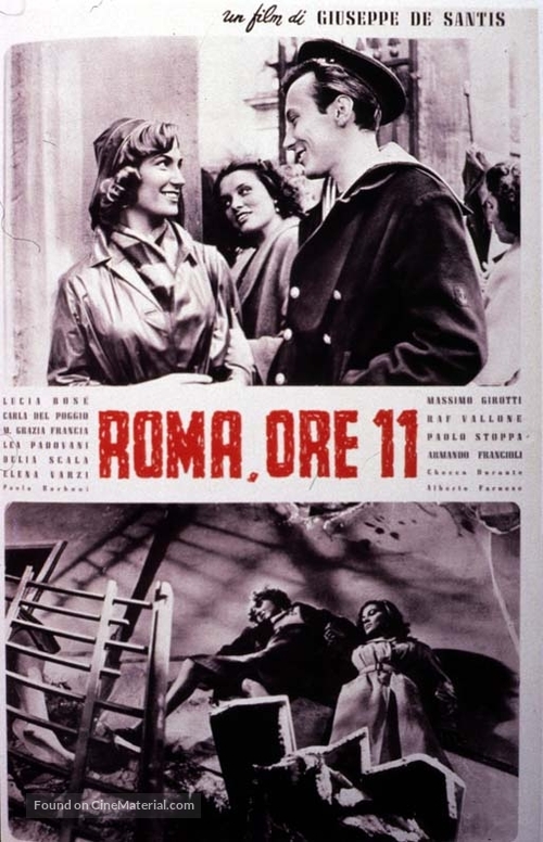 Roma ore 11 - Italian Movie Poster