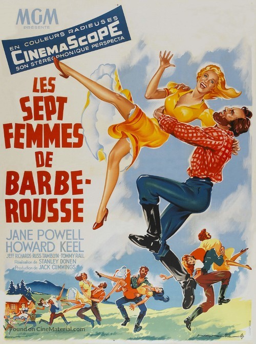 Seven Brides for Seven Brothers - French Movie Poster