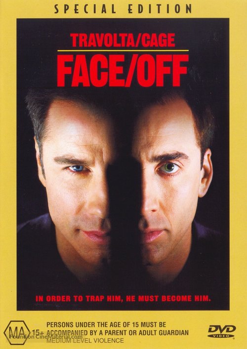 Face/Off - Australian DVD movie cover