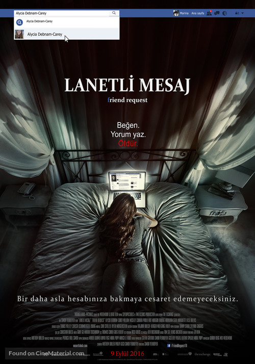 Friend Request - Turkish Movie Poster