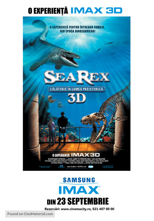 Sea Rex 3D: Journey to a Prehistoric World - Romanian Movie Poster