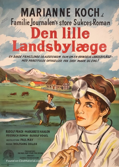 Land&auml;rztin vom Tegernsee, Die - Danish Movie Poster