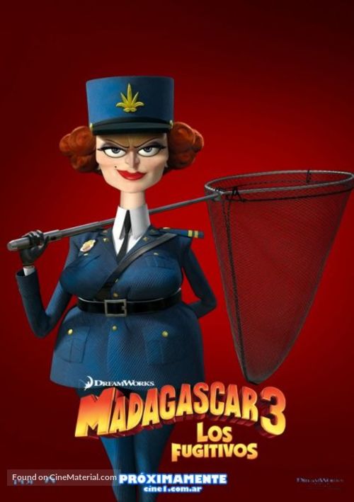 Madagascar 3: Europe&#039;s Most Wanted - Argentinian Movie Poster