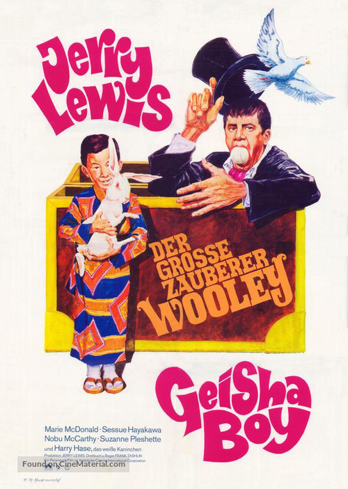 The Geisha Boy - German Movie Poster