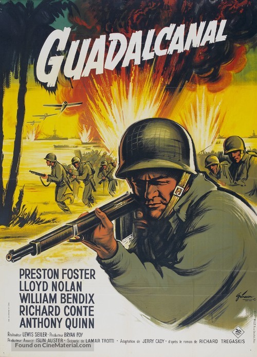 Guadalcanal Diary - French Movie Poster